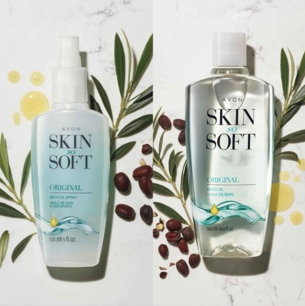 Avon Skin So Soft Bath Oil Spray + 500 ml Refill